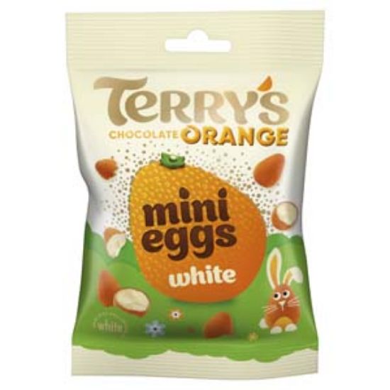 Picture of Bags Terrys Choc Orange WHITE Mini Eggs 80g x12